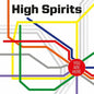 High Spirits: You Are Here - blue w/ white & red splatter